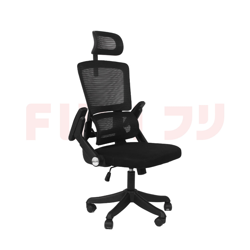 เก้าอี้สำนักงานเพื่อสุขภาพ รุ่น M8 - สีดำ | FULI M8 ErgoMesh Office Chair - Black