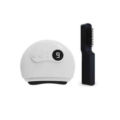 เซตหน้าเรียวผมสวย FULI Natural Stone Electric Gua Sha + Ionic Styling Brush