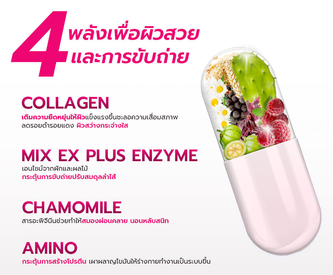 [ซื้อ 4 แถม 4]  สูตรใหม่! Dietto Night Ex Plus Collagen | ไดอะโตะ ไนท์ อีเอ็กซ์ พลัส คอลลาเจน  (ตรา โทโกโยะ) 30 แคปซูล | ダイエット ナイトEXプラス コラーゲン 30錠入り - 8 กล่อง รวม 240 แคปซูล แถมฟรี Mori Retinol cleanser ขนาด 100ml