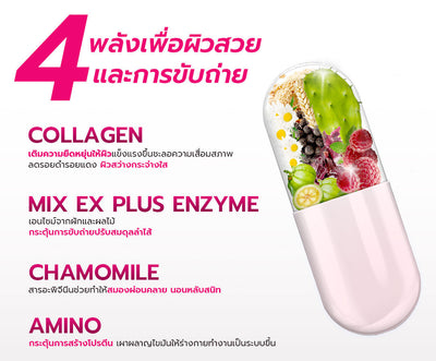 [ซื้อ 2 แถม 2] สูตรใหม่! Dietto Night Ex Plus Collagen | ไดอะโตะ ไนท์ อีเอ็กซ์ พลัส คอลลาเจน  (ตรา โทโกโยะ) 30 แคปซูล | ダイエット ナイトEXプラス コラーゲン 30錠入り - 4 กล่อง รวม 120 แคปซูล แถมฟรี วีต้าไลฟ์ แอสตาแซนธิน พลัส 8 แคปซูล