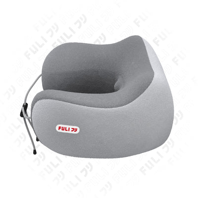 เซตหน้าเรียวสบายต้นคอ FULI Natural Stone Electric Gua Sha + Ergo Massage Neck Pillow