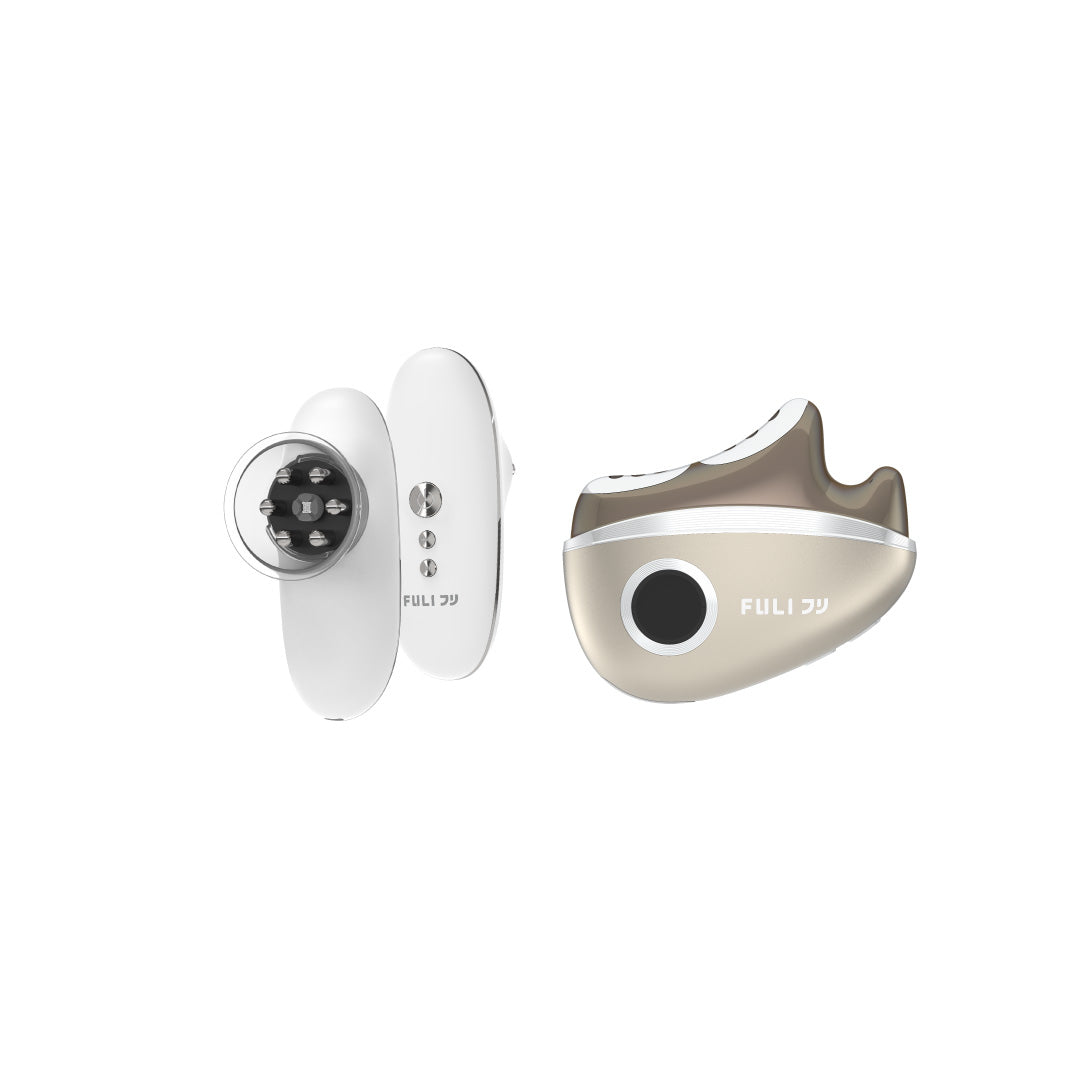 เซตยกกระชับเฟิร์มขั้นสุด | FULI CelluSculpt Face & Body Contour Device + FULI LiftDerma Advanced Gua Sha Pro