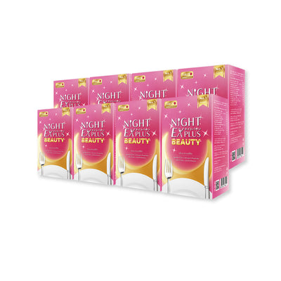 [ซื้อ 4 แถม 4] Tokoyo Night Ex Plus [Beauty] | 30 แคปซูล*8 - รวม 240 แคปซูล | รับฟรี Mori Retinol cleanser ขนาด 100ml