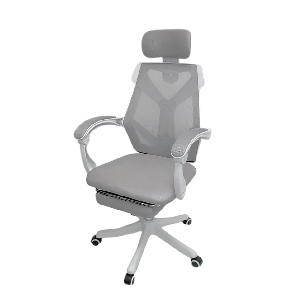 เซตนั่งทำงานฟิน FULI X8 ErgoChair - White ขาว + เซตคู่สุดฟิน FULI 3Memory Foam Lumbar Support Cushion Core O Shape seat cushions