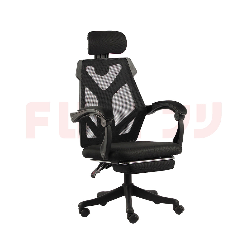 เซตคู่สุดคูล FULI X8 ErgoChair + Breeze Fan UV Protection Umbrella - Black ดำ / White ขาว