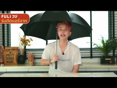 เซตคู่สุดคูล FULI X8 ErgoChair + Breeze Fan UV Protection Umbrella - Black ดำ / White ขาว